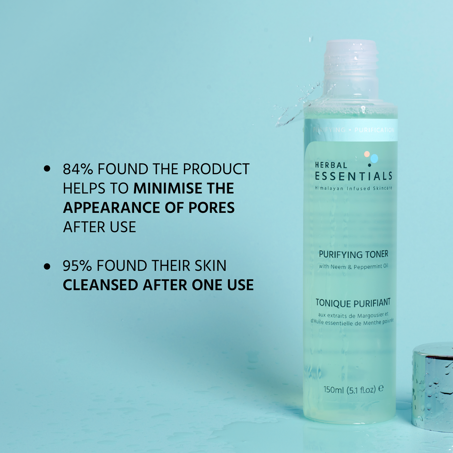 Herbal Essentials Purifying Toner with Neem Extract & Peppermint Oil