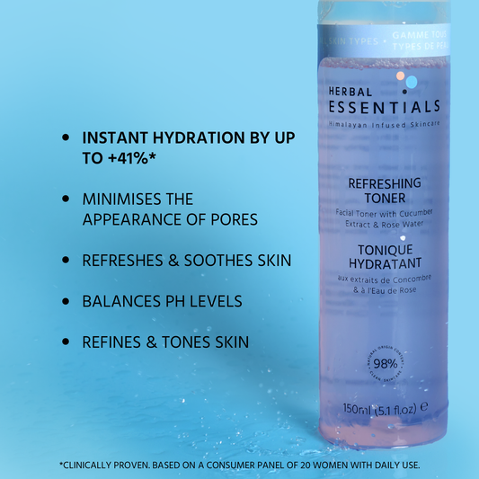Herbal Essentials Refreshing Toner with Cucumber Extract & Rose Water