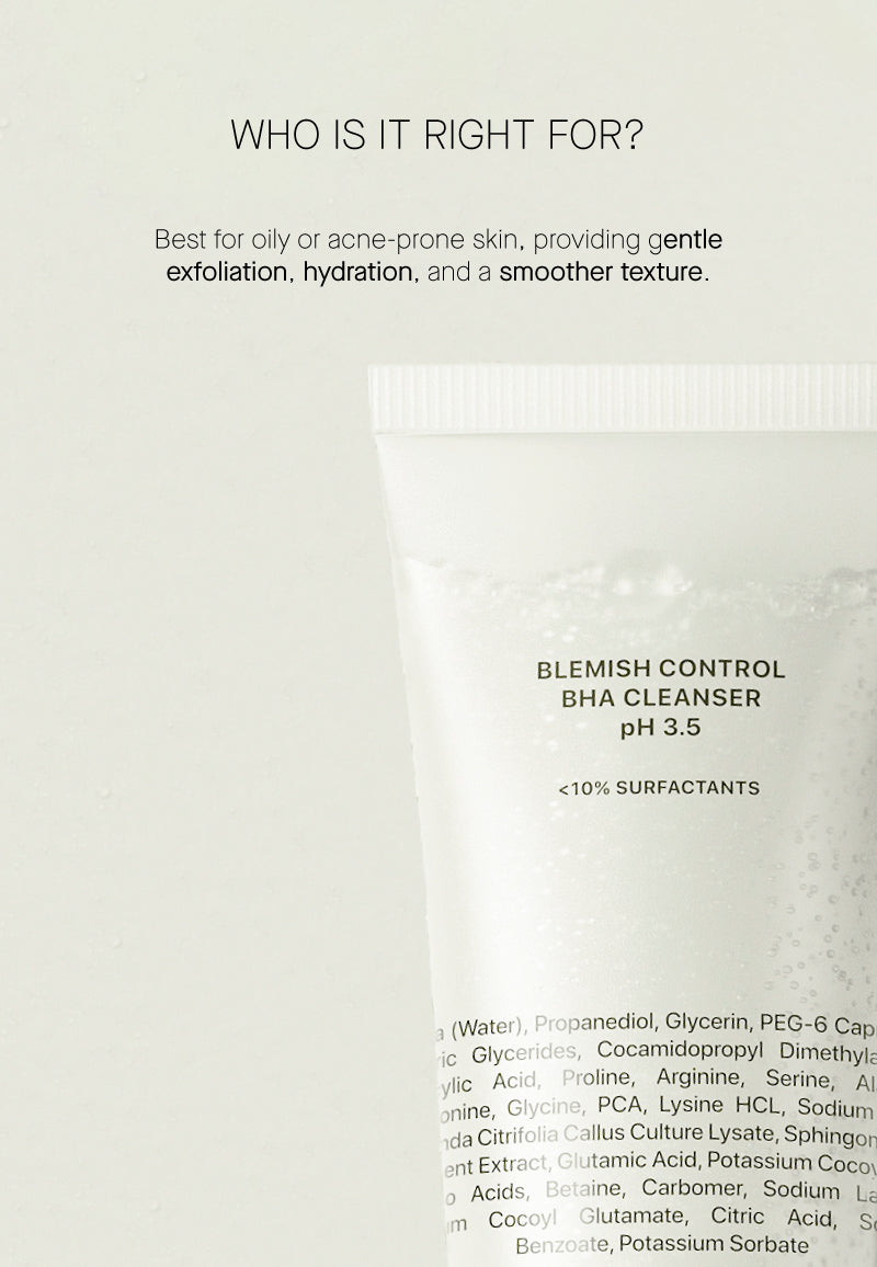Transparent Lab Blemish Control BHA Cleanser PH 3.5