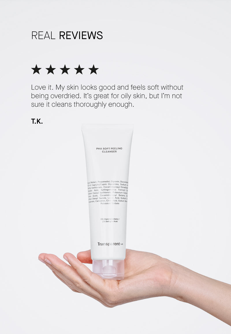 Transparent Lab PHA Soft Peeling Cleanser