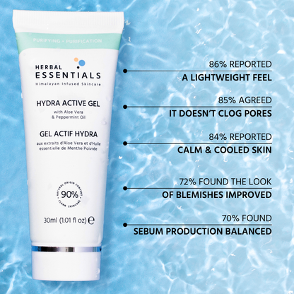 Herbal Essentials Hydra Active Gel with Aloe Vera & Peppermint Oil