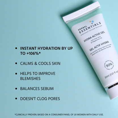 Herbal Essentials Hydra Active Gel with Aloe Vera & Peppermint Oil