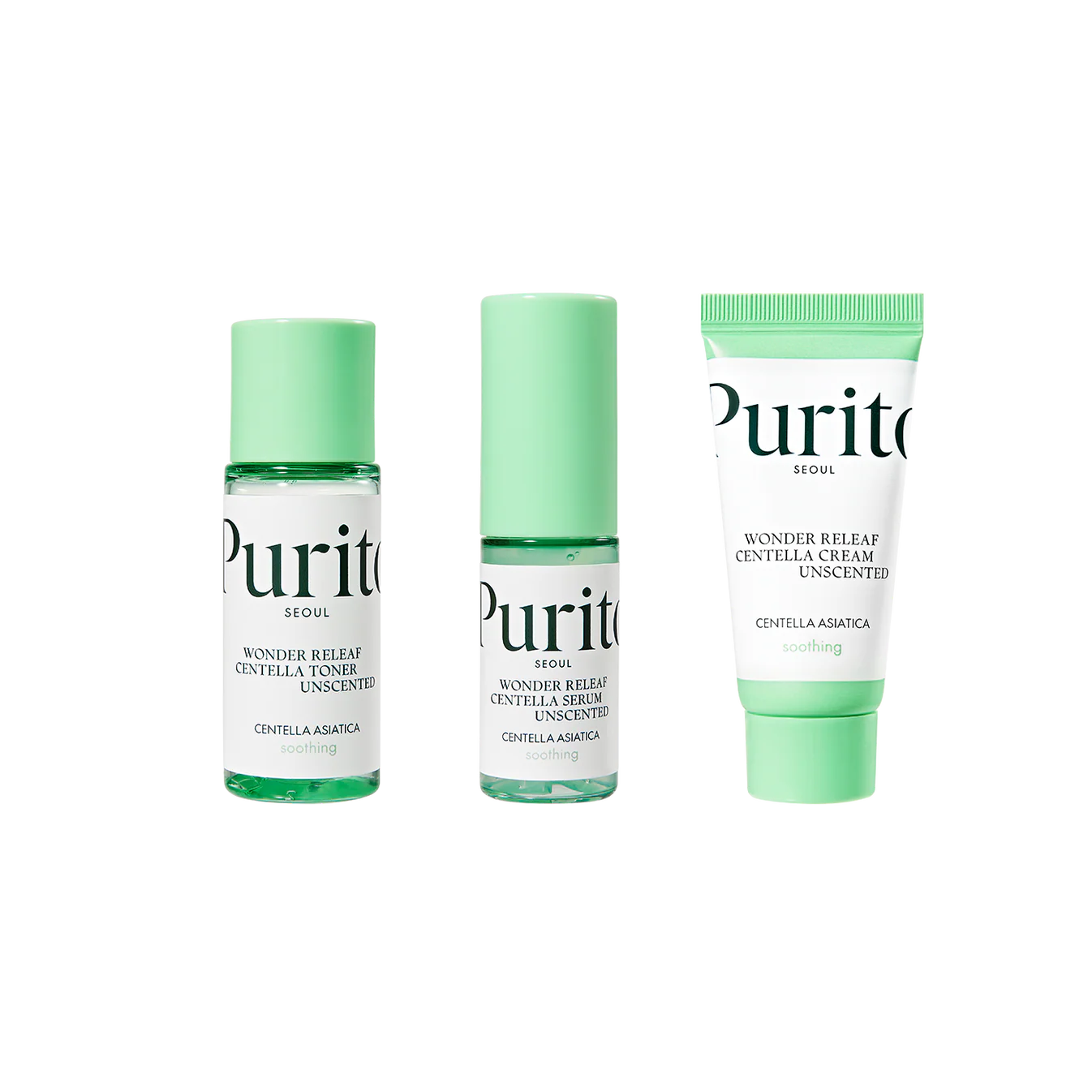 Purito Seoul Wonder Releaf Centella Mini Kit Unscented (60ml)