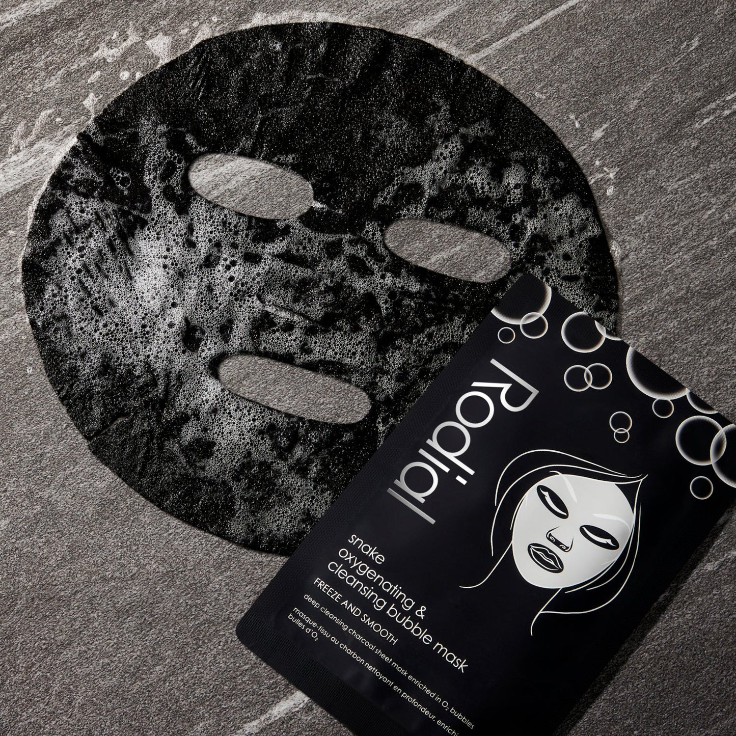 Rodial SNAKE OXYGENATING & CLEANSING BUBBLE SHEET MASK - INDIVIDUAL SACHET