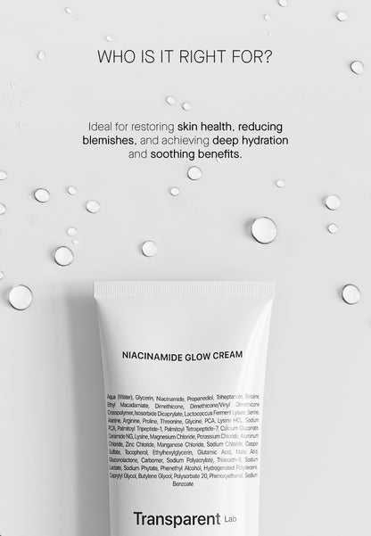Transparent Labs- Niacinamide Glow Cream