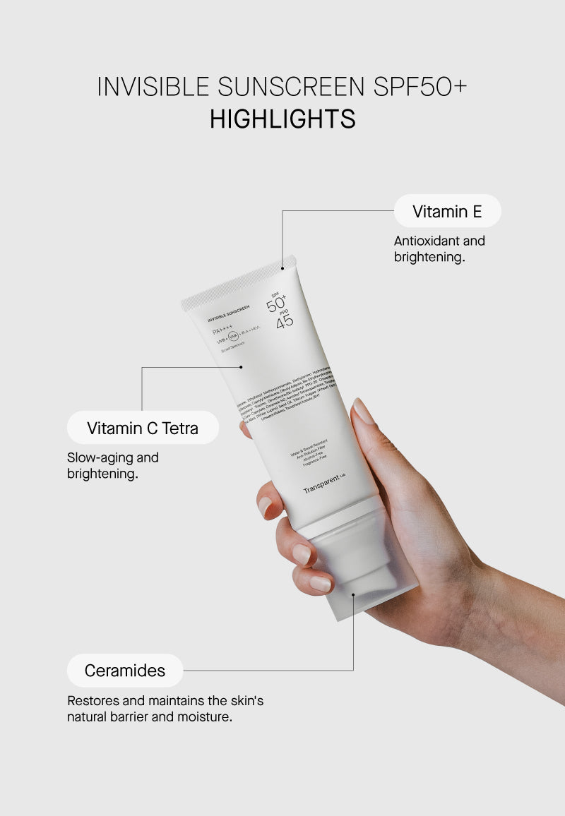 Transparent Lab Invisible Sunscreen SPF50+