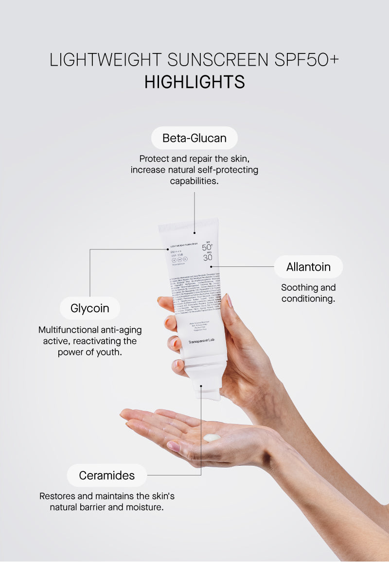 Transparent Lab Lightweight Sunscreen SPF50+