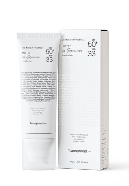Transparent Lab Lightweight Sunscreen SPF50+