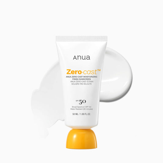 Anua Zero-Cast Moisturizing Finish Sunscreen SPF 50+