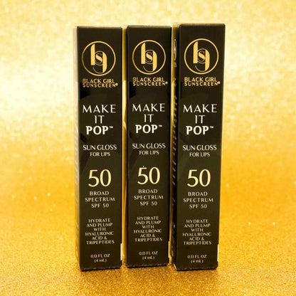 Black Girl Sunscreen Make It Pop™ Sungloss™ Lip Gloss with SPF